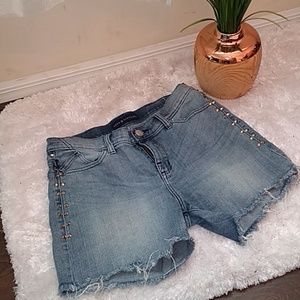 Rock & Republic Studded Jean Shorts